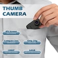 thumbnail image 5 of Mini Body Camera, 32GB Wearable Action Body Cam with Audio & Video- Thumb Hands Free Waterproof Recording Wearable Cameras - for Vlogging, Cycling, Travel & Work, 5 of 9