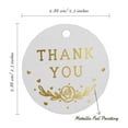 thumbnail image 6 of Inkdotpot Pack Of 100 Real Gold Foil Paper Tags Thank You Bridal Shower-Baby Shower-Retirement-Wedding-Birthday Favor Hang Tags, 6 of 7