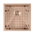thumbnail image 2 of Whitehaus Noah Plus 16 gauge Single Bowl Linen Textured Dual-Mount Sink Set, 2 of 5