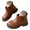 Brown, variant on Toddler Boots Girls Ankle Boots Kids Chunky Booties Size 6.5(Brown, Toddler 6.5)