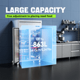 thumbnail image 6 of Coolake Commercial Refrigerator And Freezer Combo, 48" W Dual Temperature Zones, 36 Cu.ft 2 Door, 6 of 9
