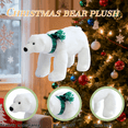 thumbnail image 3 of Scarf Polar Bear Stuffed Animal Plush Lifelike Soft Cute Polar Bear Plush Toy Pillow Fashion Decor Gift, 3 of 5