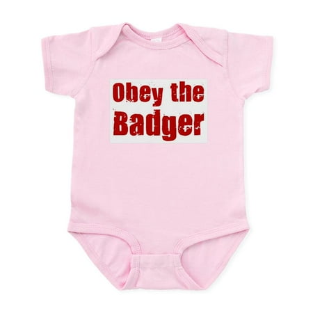 

CafePress - Obey The Badger Infant Bodysuit - Baby Light Bodysuit Size Newborn - 24 Months
