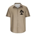 thumbnail image 4 of Camisas de Manga Larga para Hombres Blusa Cómoda de Cuello de Impresión, Camisa Casual de Poliéster para Uso Diario, de Fiesta Y de Primavera de Verano, 4 of 4
