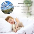 thumbnail image 6 of ZXCXRQFa Desk Clocks Blue Sky White Clouds Wooden Silent Non-Ticking 10 Inch Round Clocks Battery Operated Analog for Living Room Kitchen Bedroom Bathroom Office Home School Decor, 6 of 7