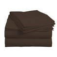 thumbnail image 3 of BedDecor 100% Egyptian Cotton 4 Pcs Sheet Set Solid 18 inches (Chocolate,Queen), 3 of 6