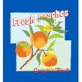 thumbnail image 2 of Natural World Fresh Peaches Long Sleeve Adult Hooded Sweatshirt-Medium-Blue, 2 of 3