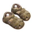 thumbnail image 5 of Icvfdpl Sandals For Kids Toddler Girl Wrapped Toe Bottom Roman Solid Color Princess Shoes Daily Shoes Daily Breathable 8 Years-9 Years, 5 of 6