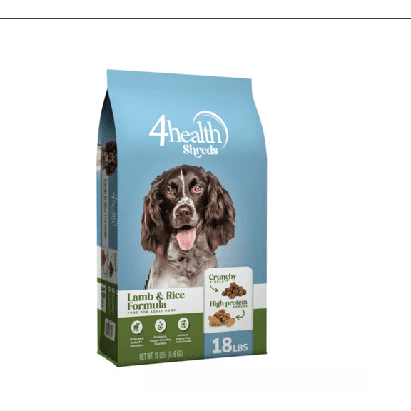 4health Shreds Adult Lamb and Rice Formula Dry Dog Food 18 lb