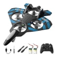 thumbnail image 4 of Avión de control remoto Hobby Glider Regalos para niños Quadcopter Helicóptero Giro de 360 degree Azul con 2 pilas, 4 of 7
