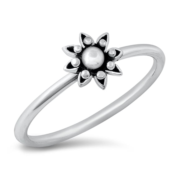 Unique Bali Sun Ring .925 Sterling Silver Band Jewelry Female Male Unisex Size 10