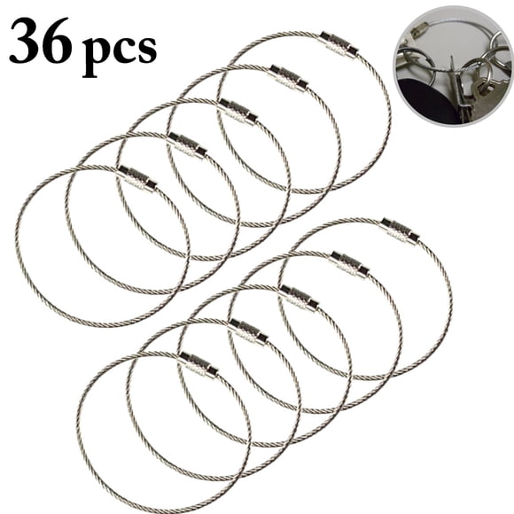 Bangcool Wire Loop Fashion Portable Stainless Steel Key Ring Luggage Tag Loop