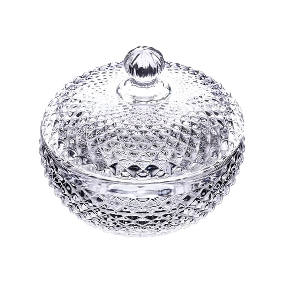 ACDANC 2026 New Candy Bowl with Lid,Glass Candy Dish with Lid,Crystal Bowl,Candy Dishes Crystal Glass Candy Box,Sugar Dish with Lid Crystal Covered Candy Bowl Apothecary Food Buffet Container