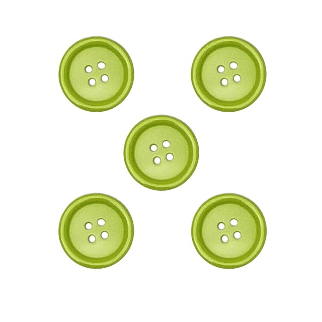 Libiline 100 botones de resina de color sólido con 4 agujeros para manualidades, ropa, costura, tarjetas, suéter, camisa (verde, 0.984 in)