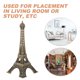 thumbnail image 3 of unbranded Estatua Torre Eiffel De Metal Para De Escritorio Con Artístico Único, 3 of 8