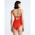 thumbnail image 3 of Free Assembly Women's Scalloped Balconette Underwire One Piece Swimsuit, Sizes XS-XL, 3 of 5