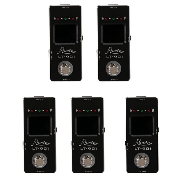 5X -901 Pedal de Efecto de Mini Cromático Verdadero Bypass Pantalla Lcd Pedal Digital