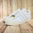 thumbnail image 1 of Adi-das White Gold Superstar Men's Training Lifestyle Shoes Athletic Sneakers New, 1 of 6