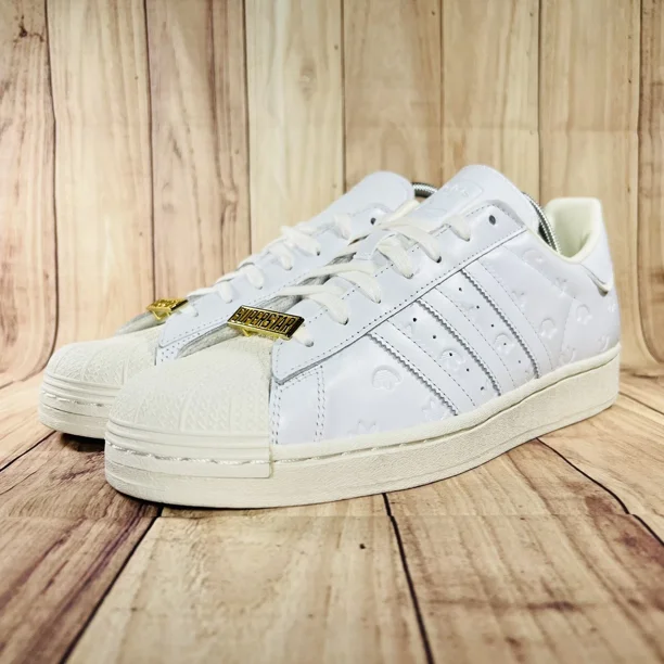 Adi - das White Gold Superstar Men's Training Lifestyle Shoes Athletic Sneakers New