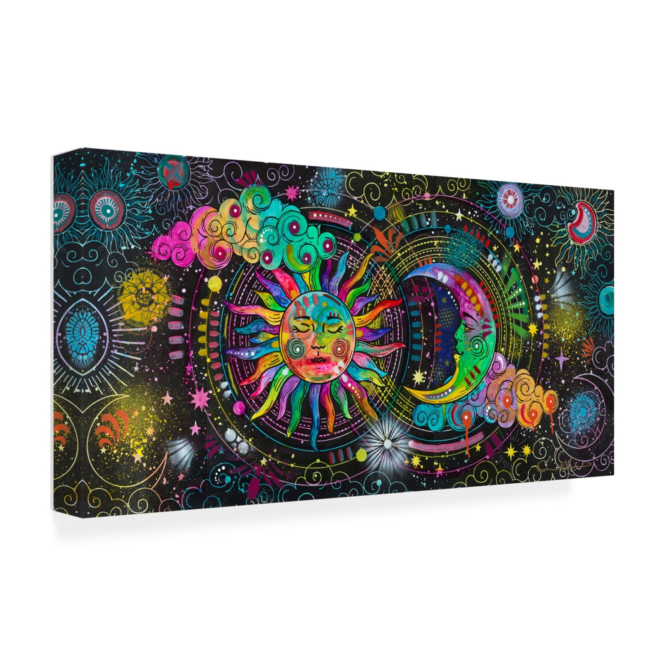 Canvas Wall Art - Dean Russo 'Cosmos' Wall Art for Living Room, Bedroom, or Office Décor by Trademark Fine Art - 32 x 16 Inches