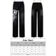thumbnail image 2 of Pantalones de mujer de cintura baja Pantalones retro de mezclilla de moda Y2K para fiesta (Negro S) FLhrweasw Para estrenar, 2 of 2