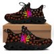 thumbnail image 1 of Zapatos de plataforma con estampado de hojas de marihuana en 3D para mujer, zapatillas ligeras de malla con cordones, zapatos deportivos casuales con cordones, 1 of 6