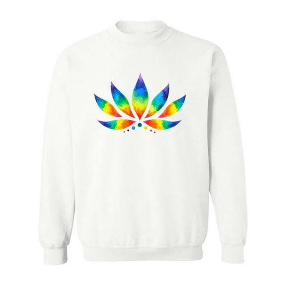 Flower Chakra Symbol Sweatshirt Women -Image by Shutterstock, Female Small