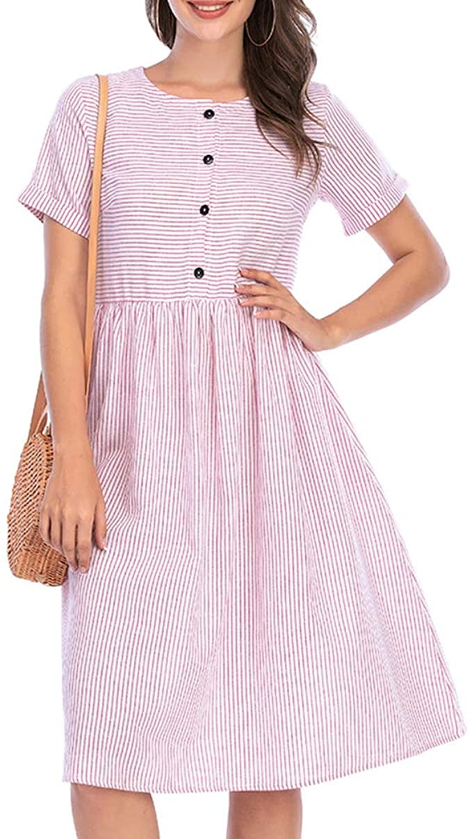 pink and blue sundress