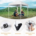 thumbnail image 5 of 6.5x6.5 Pop Up Canopy Tent with Sidewalls, Outdoor Gazebo Canopy Tent, Patio Event Tents Outdoor Commercial Canopy for Parties (White), 5 of 14