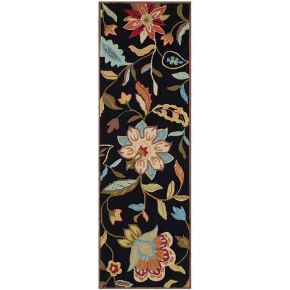 SAFAVIEH Four Seasons FRS435B Black / Purple Rug