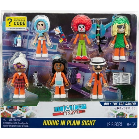 Roblox Jail Break Hiding in Plain Sight Action Figure 6-Pack