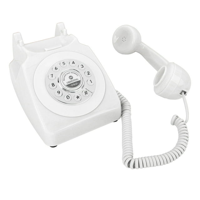 Saluaqui Audio Guest Book Wedding Phone, Clear Sound Convenient Use Audio Message Recording Telephone, Retro Phone Audio GuestBook for Wedding Event Birthday Party