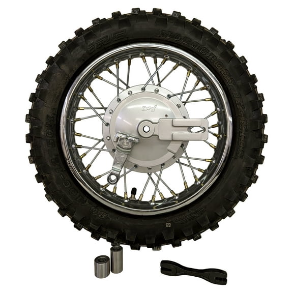 Complete Rear Rim Wheel Brake Sprocket Assembly with Tire for Honda CRF 70 XR 70