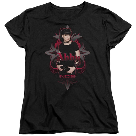 Trevco Ncis-Abby Gothic - Short Sleeve Womens Tee - Black- Medium