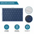 thumbnail image 6 of Tropical Palm Trees Placemats Set of 8, Summer Coconut Trees Plants Navy Blue Placemats for Dining Table, Place Mats for Kitchen Tabletop, Waterproof Wipeable Dining Table Mats Set, 6 of 9