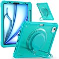 thumbnail image 2 of XYX For iPad Air 11 inch Case (2025 M3/2024 M2), 360 Rotating Hand Grip, Shoulder Strap, Heavy Duty Drop Protection, Blue, 2 of 7
