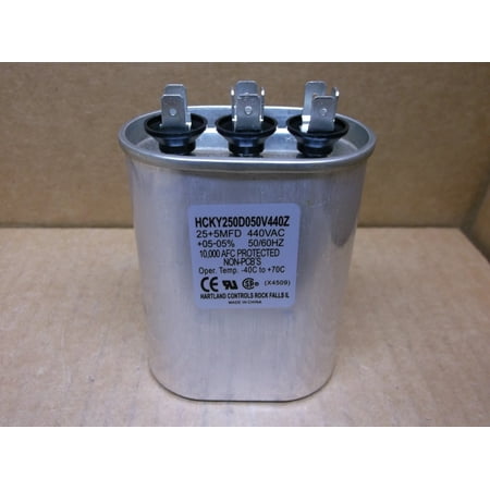 

25+5 MDF X 440 VAC OVAL DUAL RUN CAPACITOR