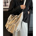 thumbnail image 3 of Kukuzhu Canvas Shoulder Bag Women Soft Fashion Hobo Bag Casual Large Shopping Traveling Tote Bag Purse, 3 of 7