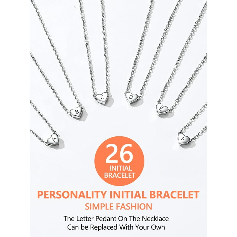 Initially Your's ite Stone Bracelet with Letter Z Sterling Silver Charm