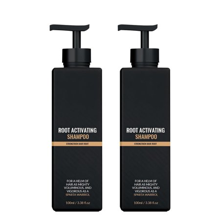 2PCS Spartan Shampoo, Spartan Root Activator Shampoo, Hair Loss Shampoo, Hair Thickening Shampoo, Natural Hair Regrowth Shampoos for Men