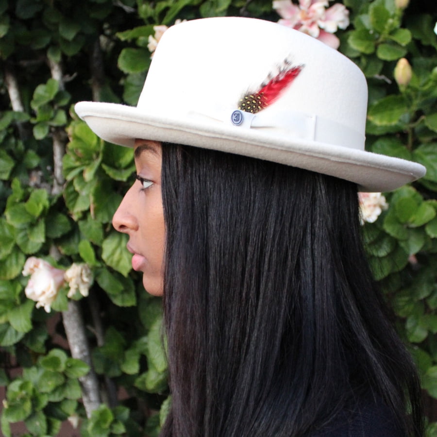 Pachuco Crushable Wool Felt Fedora Hat - XL - Cream