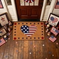 thumbnail image 4 of Dpityserensio Independence Day Doormat 16 x 24 Inch, Patriotic 4th of July Imitation Coir Style Doormat And Entryway Floor Mat, 4 of 6