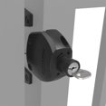 thumbnail image 4 of Cerrojo para portón D&D Technologies LL3ABL con llave, negro, 4 of 5