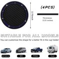 thumbnail image 2 of Yazoeia 4 PCS Bling Car Cup Coaster, 2.75 Inch Anti-Slip Anti-Scratch Cup Holder Insert Coaster, Sparkling Crystal Rhinestone Auto Cup Mat, Universal Interior Car Accessories (Black&Blue), 2 of 6