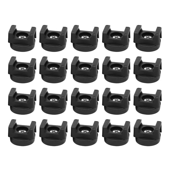 Becikitc 20 Pack Magnetic Cable Clips with Self-Locking Ties, Black Wire Organizer Base Mounts for Home Office Car