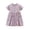 Purple, variant on MXIEZI 1-8 Years Baby Girls Cartoon Dress Toddler Summer Crewneck Sundress Kids Short Sleeve Cotton Dresses