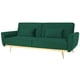 thumbnail image 1 of Sofá Cama Reclinable Para 3 Personas Poliéster Tipo Terciopelo Kingshouse verde 5, 1 of 8