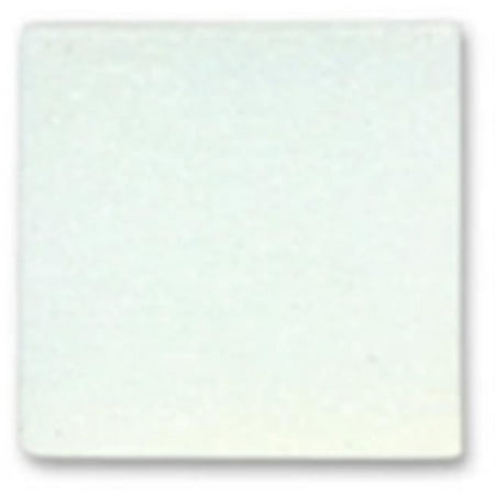 Mosaic Mercantile Glass Authentic Square Mosaic Tile - 0.38 x 0.38 in. - White, 1 Lbs.