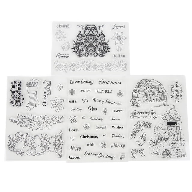 Sellos para manualidades, sello transparente, cuenta manual, sello transparente, juego de sellos, características de vanguardia Jadeshay A