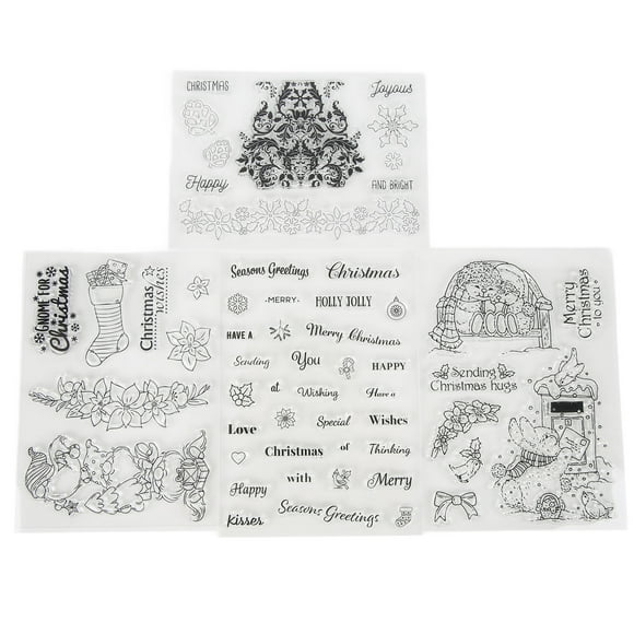 Sellos para manualidades, sello transparente, cuenta manual, sello transparente, juego de sellos, características de vanguardia Jadeshay A